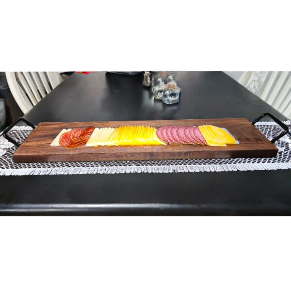 charcuterie board in use