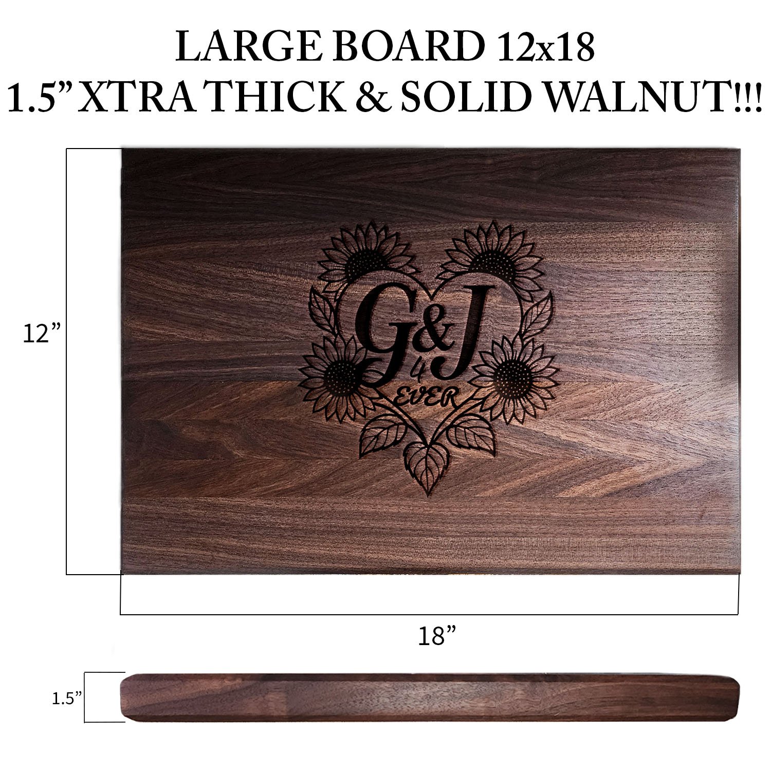 walnut board measurements